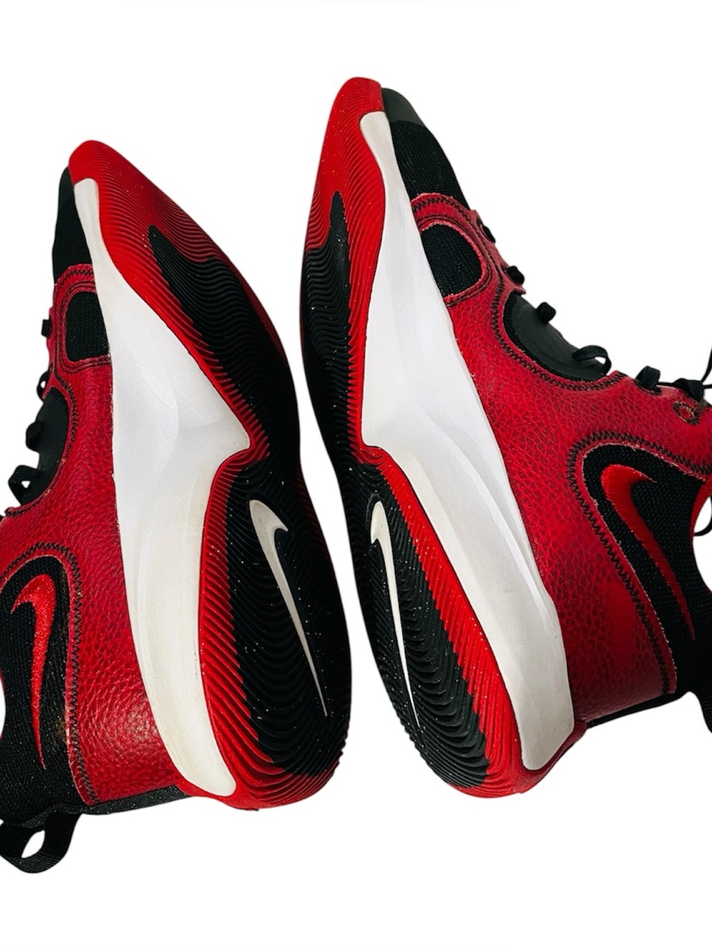 Nike Men’s FLY BY 2 Mid Low-Top Basketball Shoes. Black& Red. SIZE 11 - Picture 5 of 10